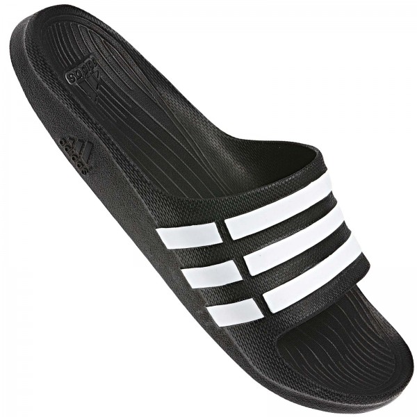 adidas Duramo Slide Herren-Badeschuh G15890 Core Black/White