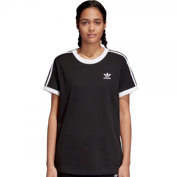 adidas Originals 3 Stripes Tee Damen-Shirt Black