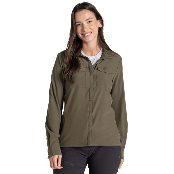 Craghoppers NosiLife Pro Long Sleeved Shirt V Wild Olive