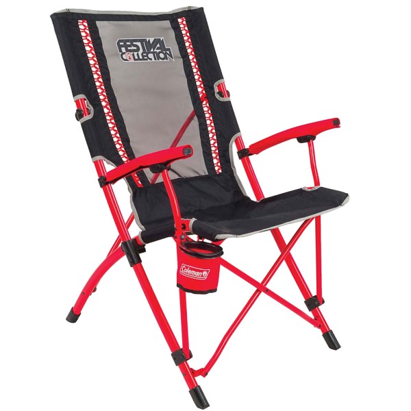 Coleman Furniture Festival Bungee Chair Black Red