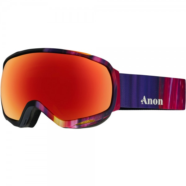 Anon Tempest MFI Damen-Snowboardbrille Aura Black/Red Solex