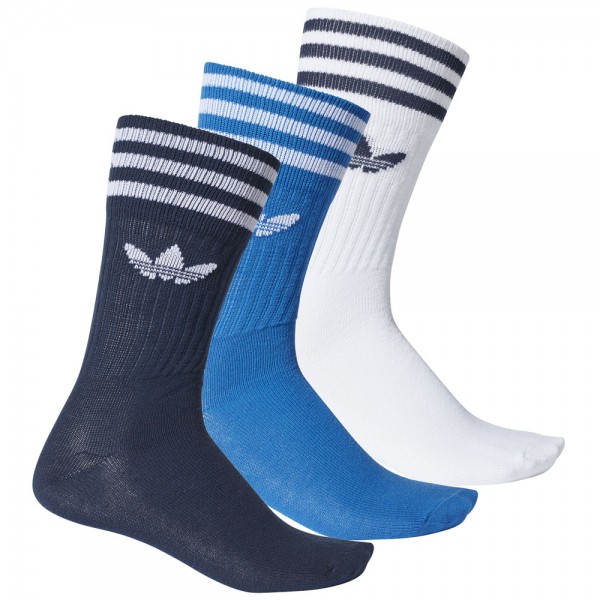 adidas Originals Solic Crew Socks 3 Paar Socken Collegiate Navy