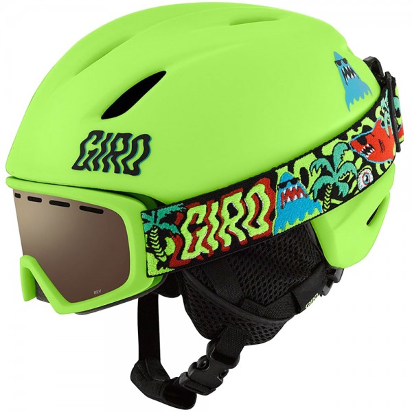 Giro Launch Combo Pack Kinder-Skihelm Launch Goggle Chico