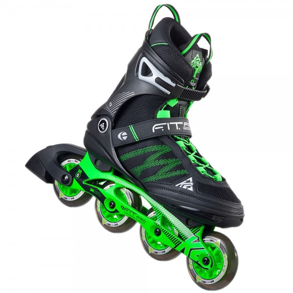 K2 FIT Pro 84 M Inline Skates Black/Green