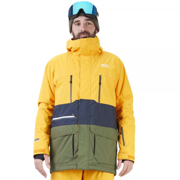 Picture Pure Jacket Yellow Dark Blue