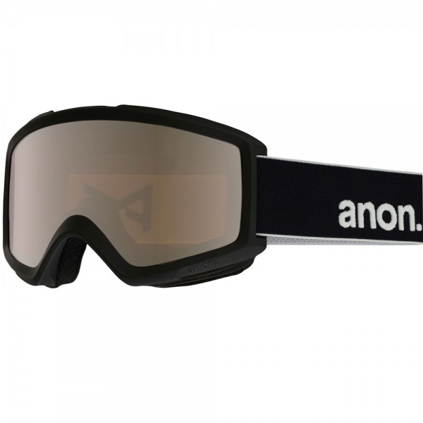 Anon Helix 2.0 Snowboardbrille mit Wechselscheibe Black/Silver Amber