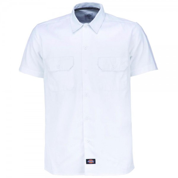 Dickies Short Sleeve Slim Work Shirt Herren-Hemd White