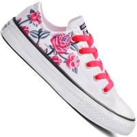 Converse Chuck Taylor All Star OX Junior Sneaker White Pink