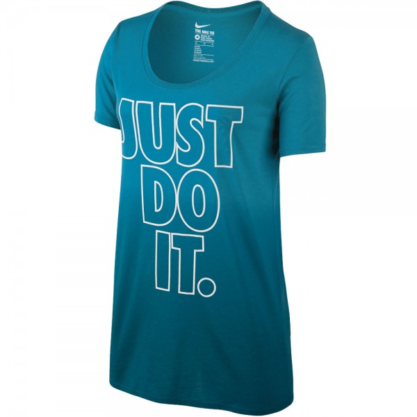 Nike Fade Boyfriend-Tee Just Do It Damen-Shirt 715313-482 Stratus Blue