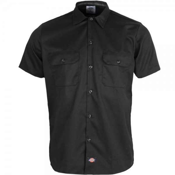 Dickies Short Sleeve Slim Work Shirt Hemd Black