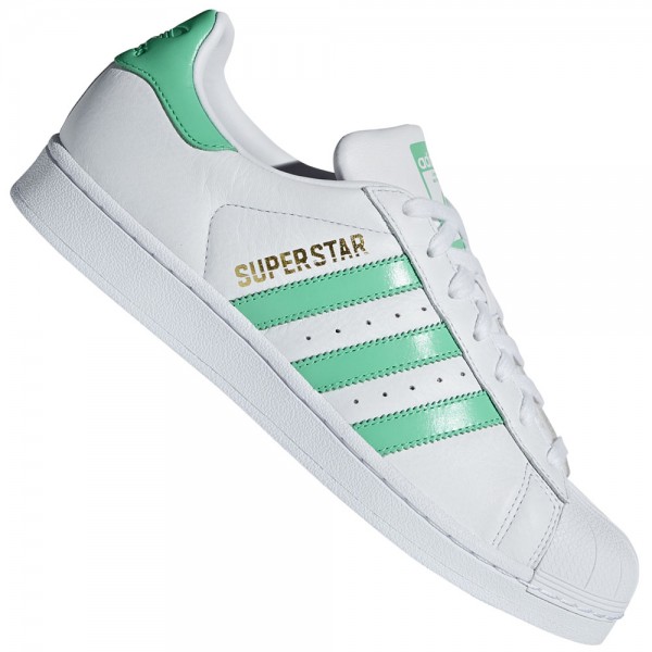adidas Originals Superstar Sneaker White/Hi-Res Green