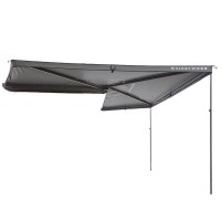 Vickywood Auto-Seitenmarkise Leaf 270 Left 250 Grau