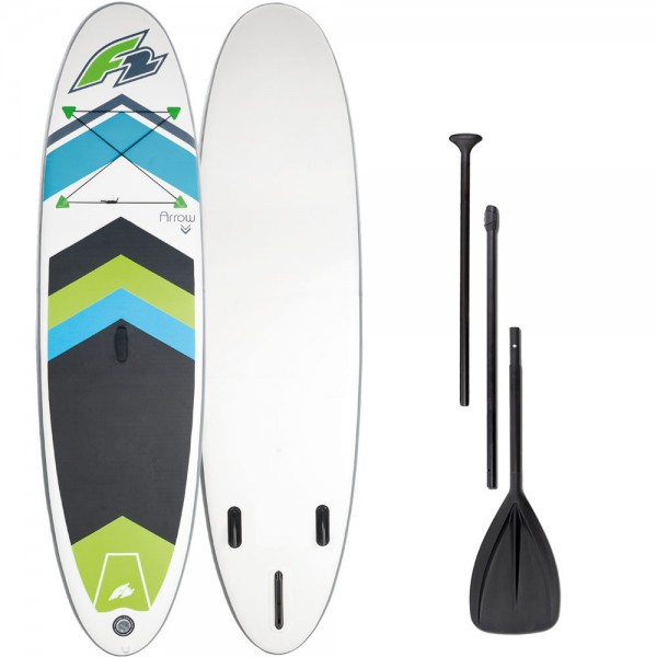 F2 Inflatable Arrow Man Stand Up Paddle Board SET Black